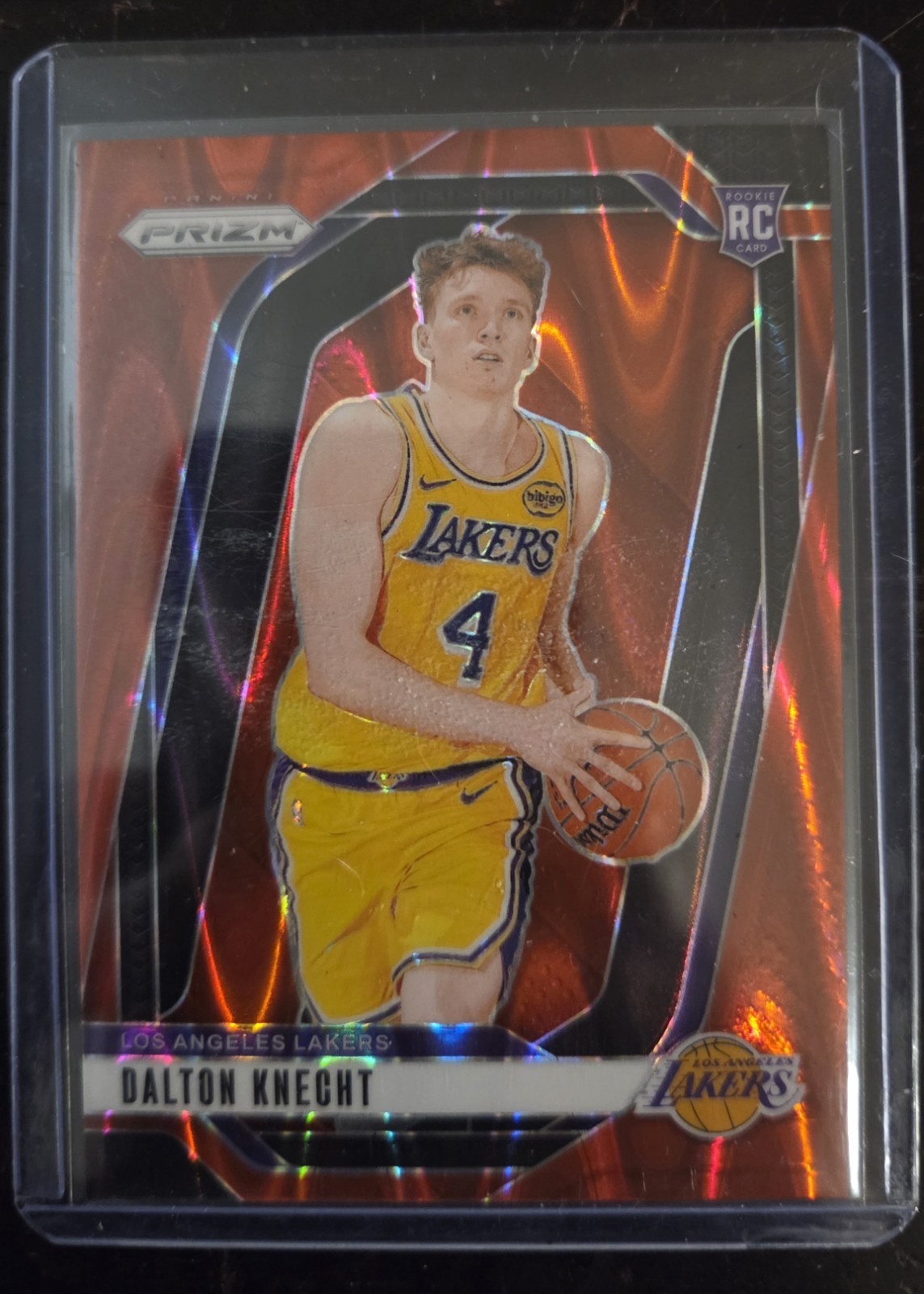 2024-25 Panini Prizm - Dalton Knecht #238 Red Seismic Prizm /299 (RC)