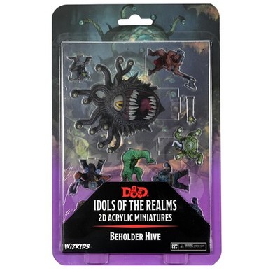 WizKids D&D Idols of The Realms: Beholder Hive - 2D Set 1 inch, Purple