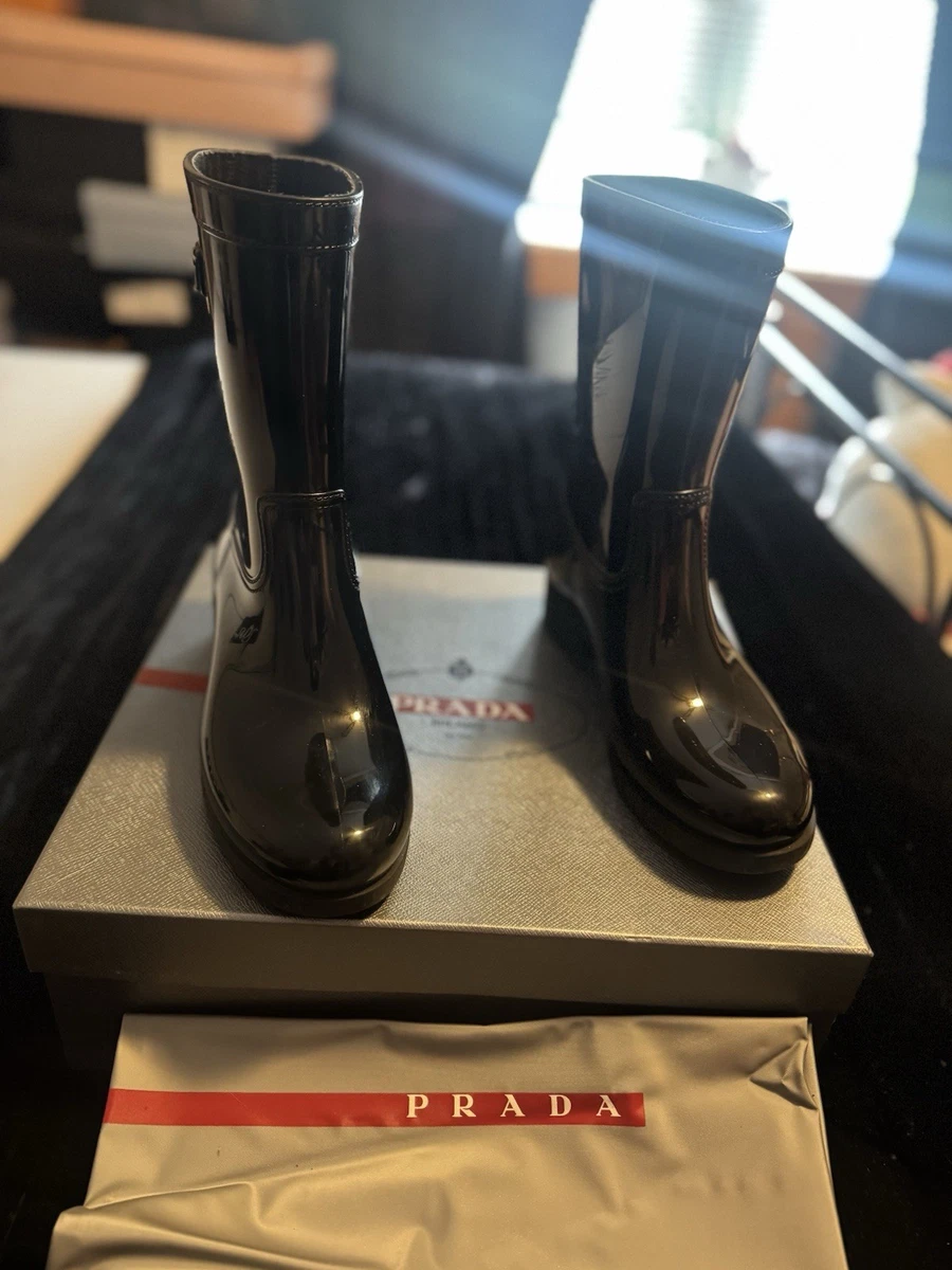 PRADA Women's Rubber Rain Boot for sale | eBay