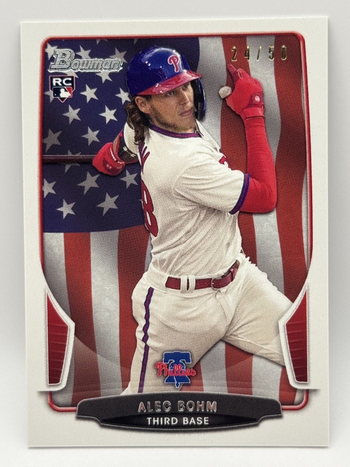 2021 Bowman Transcendent - ROOKIE Through the Years ALEC BOHM PHILLIES /50