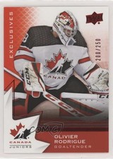 2020 Team Canada Juniors Men's U-20 Exclusives 200/250 Olivier Rodrigue #29 0b3