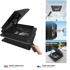 2012 RV Roof Vent Fan Reversible Exhaust 12V 24V Max Ultra-Quiet Ventilation...