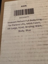 Invacare Reliant Full Body Sling for Patient Lifts, Mesh Fabric, XX-Large, R140