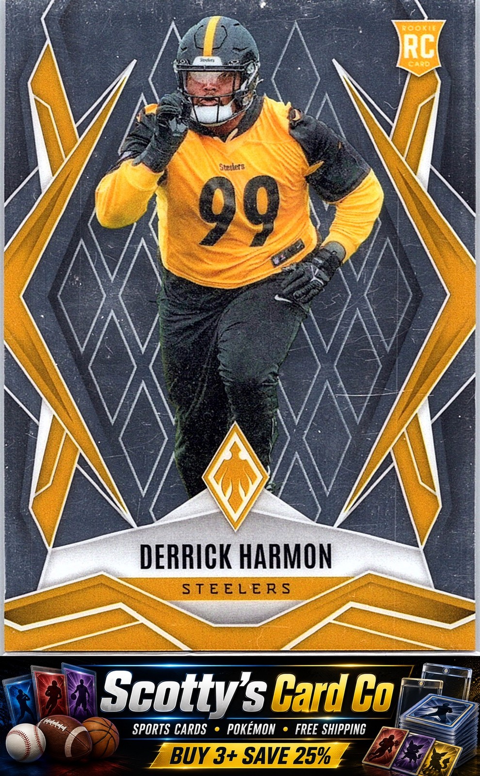 Derrick Harmon 2025 Panini Phoenix #241 RC Pittsburgh Steelers