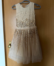 LC Waikiki Mädchen Tutu-Tüllkleid Beige/Gol...