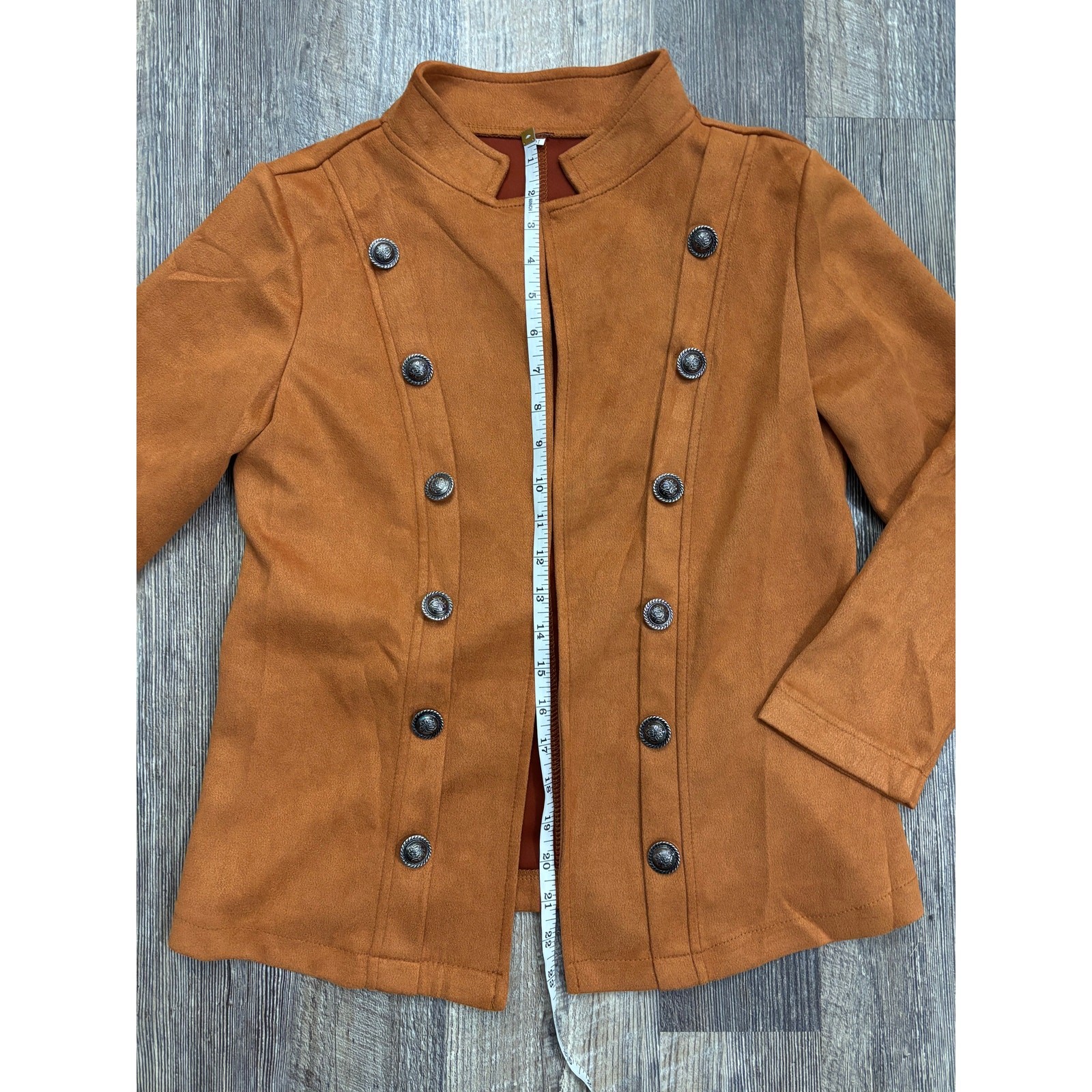 Rust Orange Double-Breasted Jacket - image 3