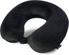 Travel Neck Pillow Lightweight Fleece Casing U-Shaped Stuffable Memory Foam