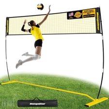 12ft Portable Adjustable Outdoor Beach Volleyball Net for Backyard and Beach