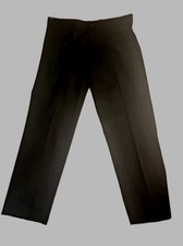 Haggar Iron Free Premium Khaki Straight Fit Black Pants Mens Size 34X29