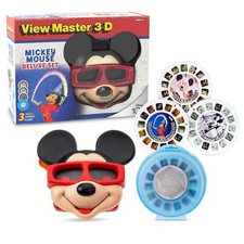 Mickey Mouse Deluxe View Master 3D Viewer Set with 3 Reels and Storage Case