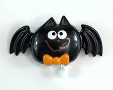 Vintage Wind Up Bat Toy Pinback Button Hallmark Cards Inc Halloween Moving Wings