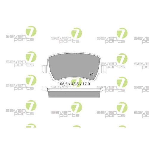 Plaquettes de frein Seven Parts SVP23990 pour trajets quotidiens Ford