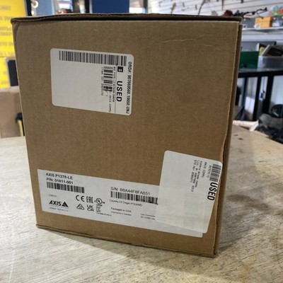 Axis P1378-LE 4K Network Security Camera - Powers On - No PoE Adapter - Read