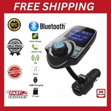 Wireless In-Car Bluetooth FM Transmitter MP3 Radio Adapter Car Kit USB Charger