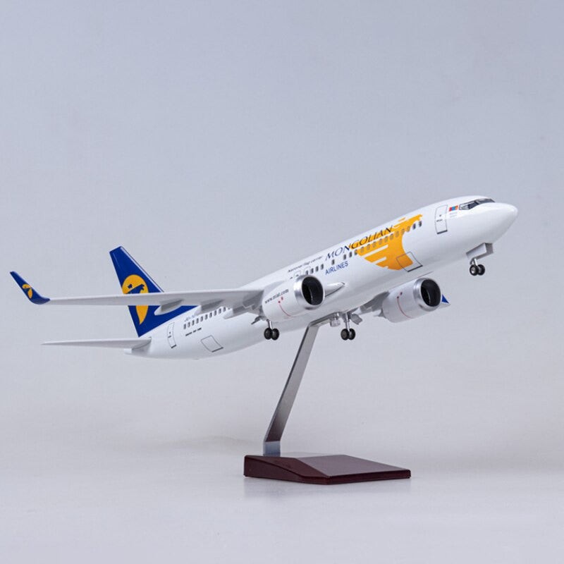 Extra Large Mongolian Airlines Boeing 737 Resin & ABS Aircraft Model Plane Gift