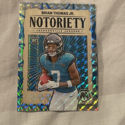 2024 Brian Thomas Jr Panini Mosaic Notoriety Blue Mosaic RC #25/99