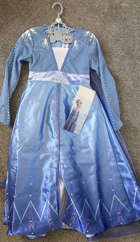 Disney Girls Frozen Elsa Adventure Signature Dress Size 9/10 NWT