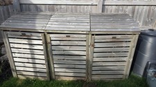 Garden Bin Wood Storage Unit. Used - working but needs some TLC.