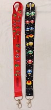 Lot Of 2 Super Mario Bros Lanyard All Characters Print