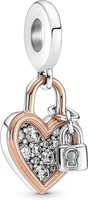 Pandora Herzschloss Doppelter Charm-AnhäNger 780087C01 AnhäNger