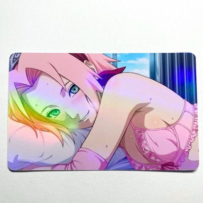 Naruto Sakura Haruno Sexy Doujin Waifu Girl Anime Art Goddess Card