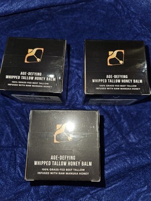 3 Cupids Age-Defying Whipped Tallow Honey Balm 100% Grass-Fed Beef - Brand New