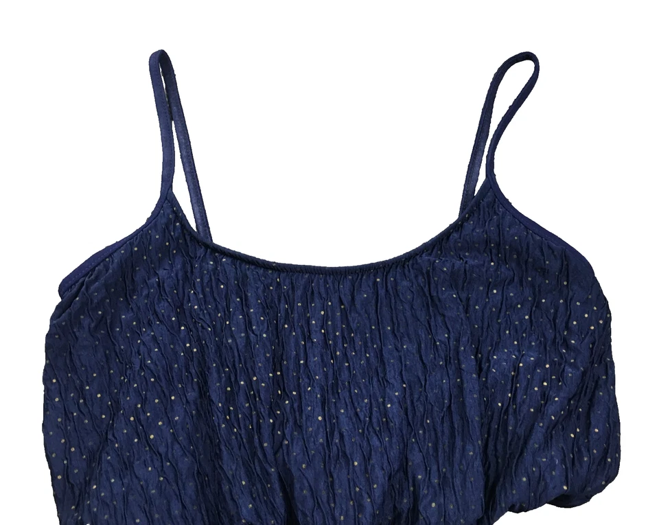 Traje de baño Longitude de una pieza para mujer talla 10 azul punto suizo cintura corbata Foto 2 de 4