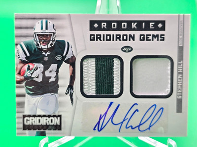2012 Gridiron Gear Rookie Gems RC Dual Jersey Auto STEPHEN HILL 4/25 #84 PATCH