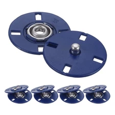 5Pcs Snap Buttons, Metal Invisible Buckle (Sapphire Blue, 23mm)