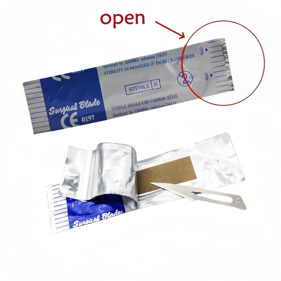 Surgical Scalpel Sterilized Blades Carbon Steel Material 10#/11#/15#/22#/24#/60# - Image 2 of 4