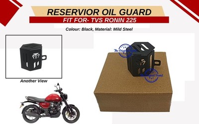 Fit For TVS Ronin ''225 Rear Oil Reservior Guard Black''