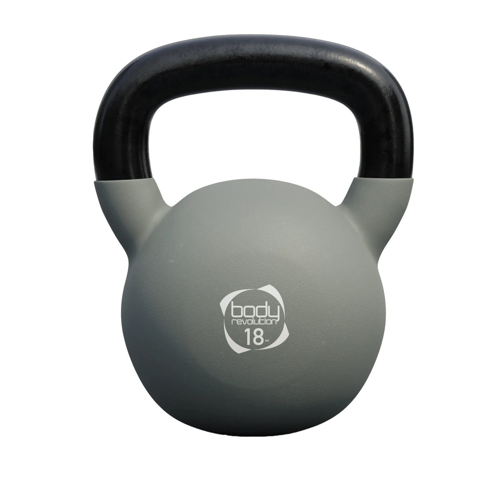 Kettlebell 18 kg pour musculation avec grip antidérapant protège-sol