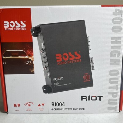 BOSS Audio Systems RIOT R1004 4-Channel 400W RMS Car Audio Amplifier