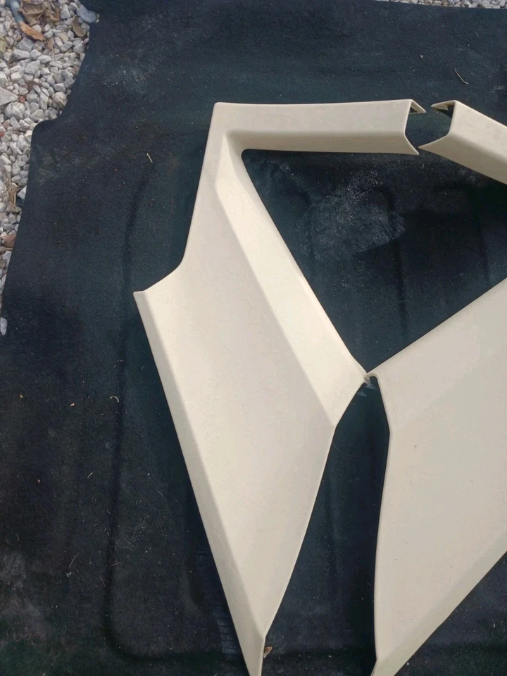 1996-2002 Mercedes R129 SL320 SL500 Left & Right Hard Top Window Panel Trim Tan Foto 2 de 4