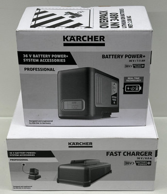 NEW Karcher Lithium-Ion Battery Power+ 36/75 36V + Charger for BVL CVS KIRA KM +
