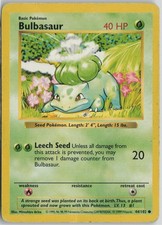 Bulbasaur [Shadowless] #44 Prices | Pokemon Base Set | Pokemon Cards
