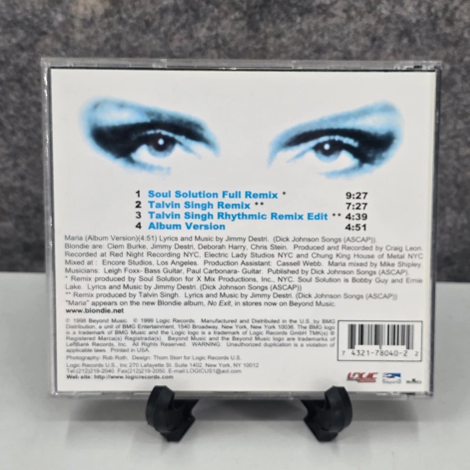 Blondie Maria The Remixes CD Single Talvin Singh Soul Solution 1999 - Image 2 of 4