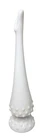 Vintage Fenton Milk Glass  Hobnail Footed Swung Bud Vase 9.5 in.