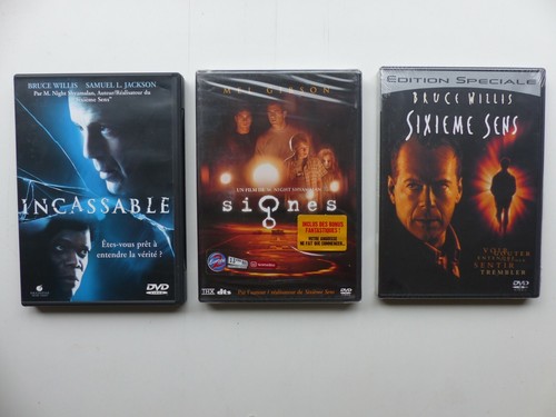 3X DVD Coffret M. Night Shyamalan Collection Signes / Sixieme sens / Incassable - Picture 3 of 4