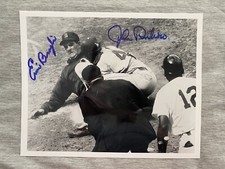 Ernie Broglio/John Roseboro Signed/Auto 8x10 Photo