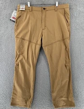 Wrangler Men's ATG Canvas Straight Fit Slim 5-Pocket Pants Desert 40x30 NWT