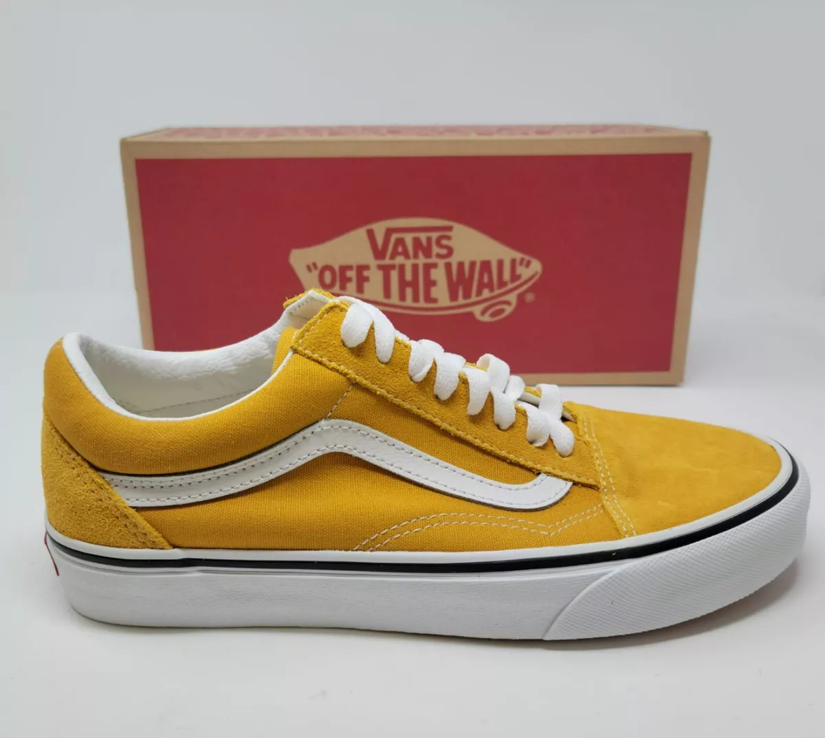 Vans Men&#039;s Old Skool Sneakers Golden Skateboarding Shoes eBay