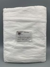 Pottery Barn Essential Linen Cotton Bed Skirt White Twin/Twin XL 14" DROP #7390A