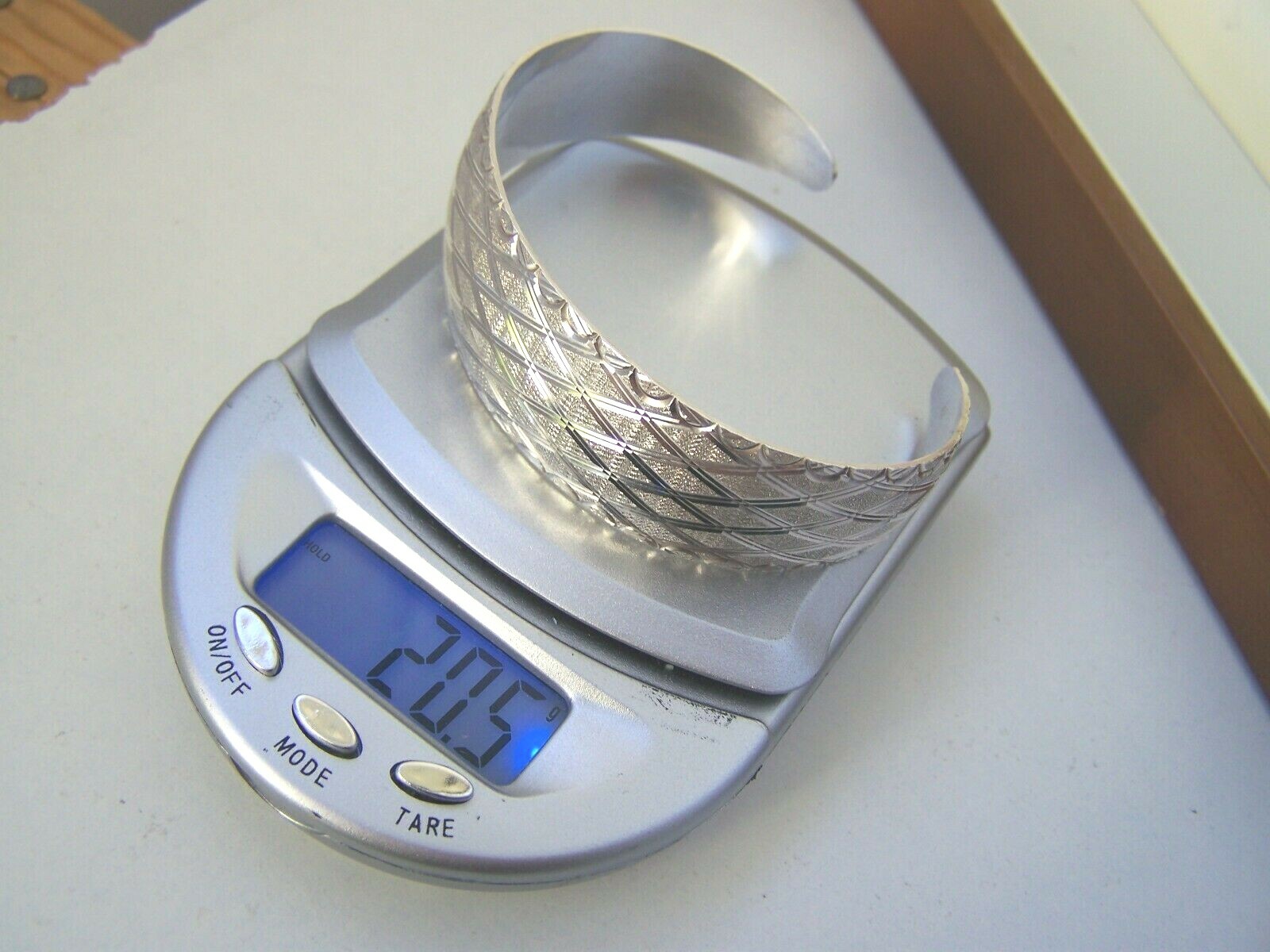 SOLID STERLING SILVER MODERNIST PATTERNED BRACELE… - image 8