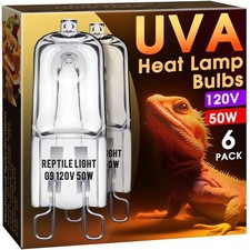 G9 Heat Lamp Bulbs for Reptile Mini Reptile Light Dimmable G9 Mini Heat Bulbs...