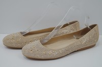 Stuart Weitzman Russell & Bromley Nude Beige Nubeads Studded Ballerina Shoes 10 Stuart Weitzman Russell & Bromley Nude Beige Nubeads Studded Ballerina Shoes 10