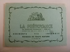 LA PREVOYANCE ASSURANCE PARIS / BUVARD PUBLICITAIRE  ANCIEN