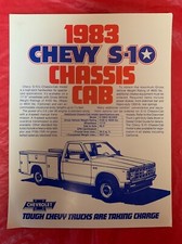 1983 Chevrolet "CHASSIS CAB" - Original Truck Dealer Sales Brochure / Catalog
