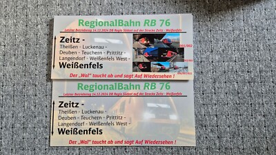 Zuglaufschild Abschied RB76 Groß V1