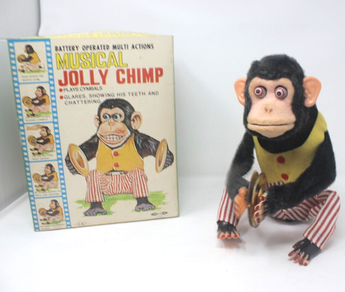 Musical Jolly Chimp WORKS original Daishin CK Japan w/great Box &Inserts Monkey - Picture 20 of 21